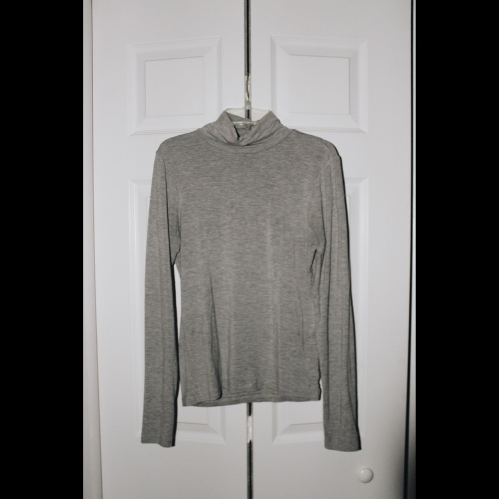 Asos Grey Long Sleeve Turtleneck
